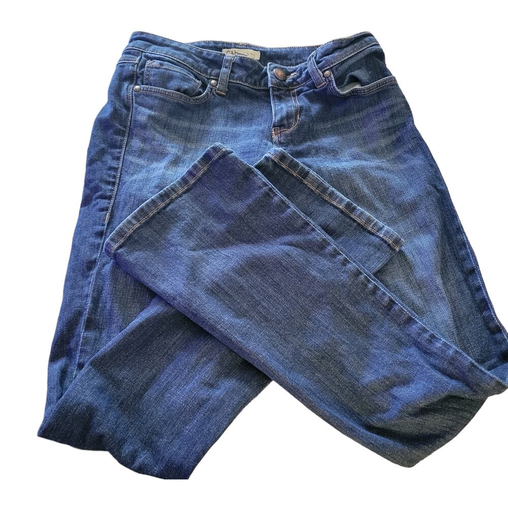 CAbi Women's Jeans Size 2 Low Rise Flare Jeans Great Condition